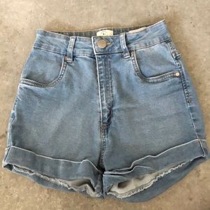 Cotton On Denim High-waisted Shorts
